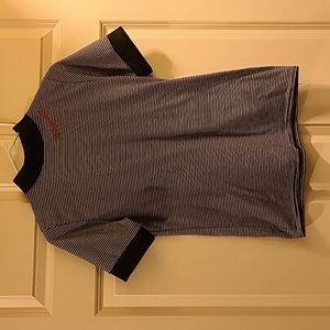 Disturbia high neck striped tee